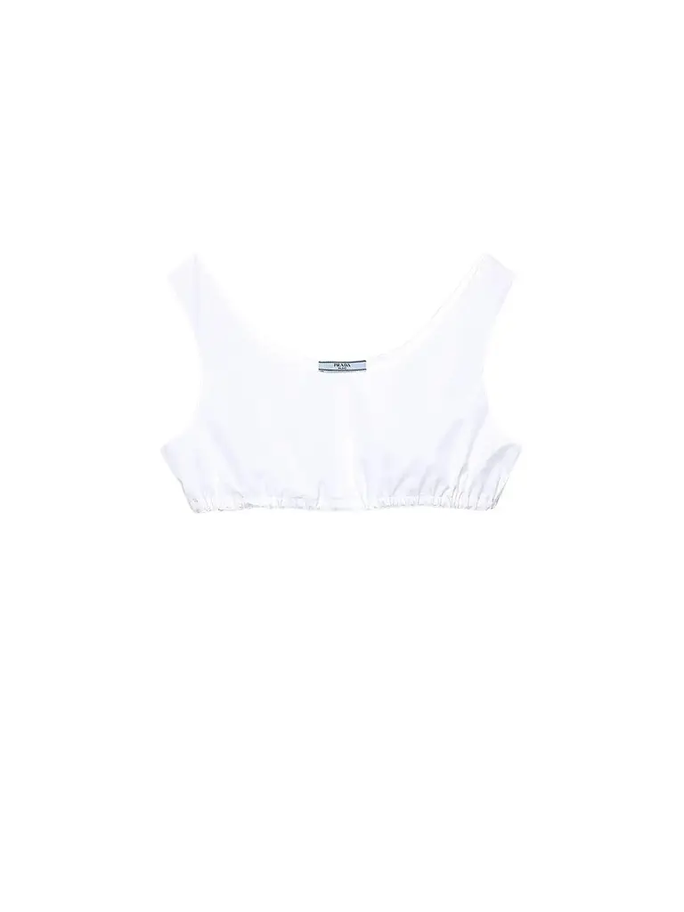 Prada Women's Poplin Top - White - Size 8 | Image 1 Prada Women's Poplin Top - White - Size 8 | Image 1