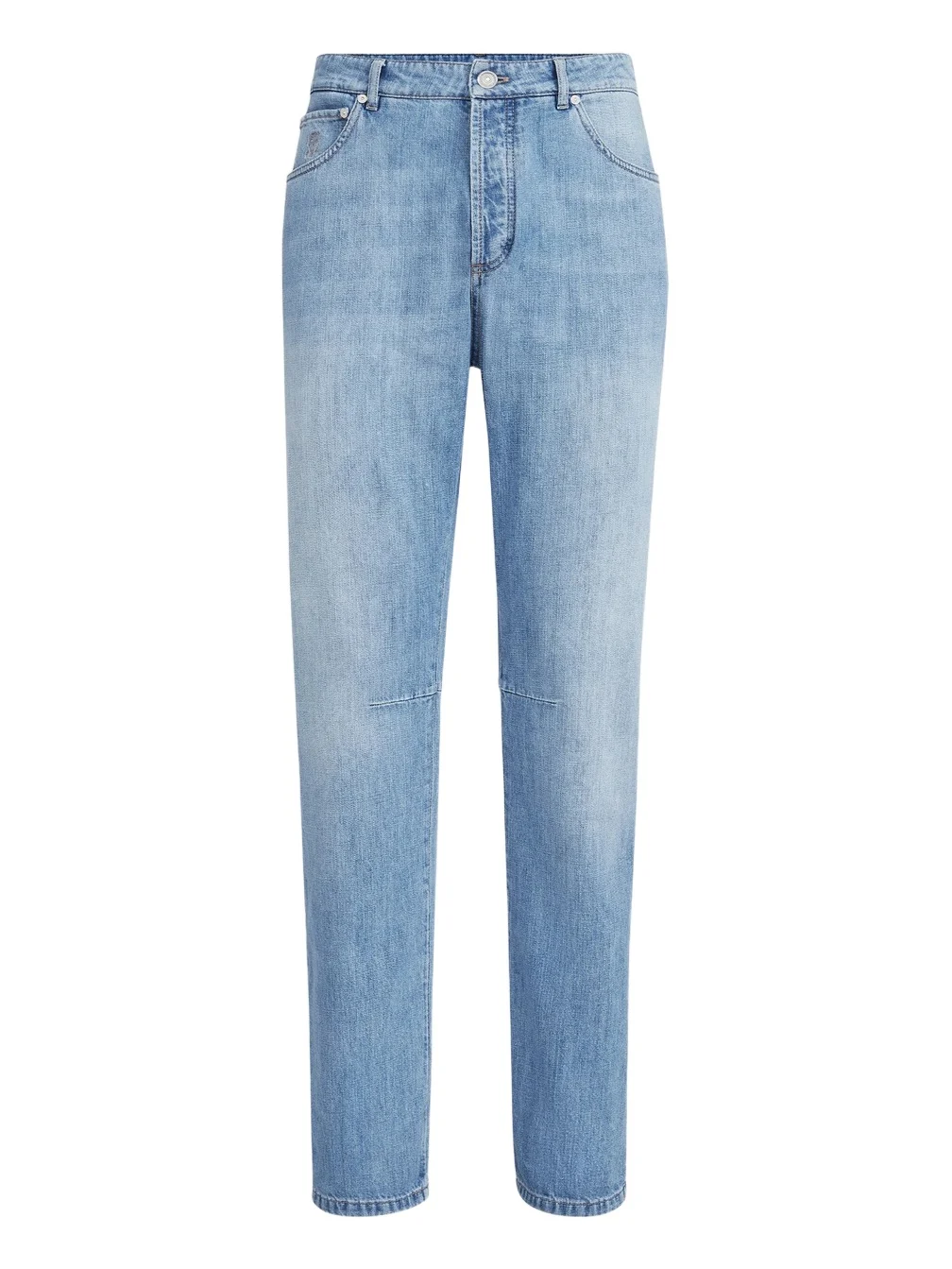 Brunello Cucinelli Men's Lightweight Denim Five-Pocket Jeans