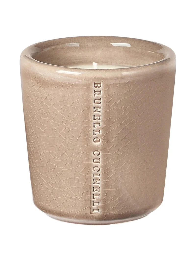 Brunello Cucinelli Scented Candle in Craquele Ceramic Vessel