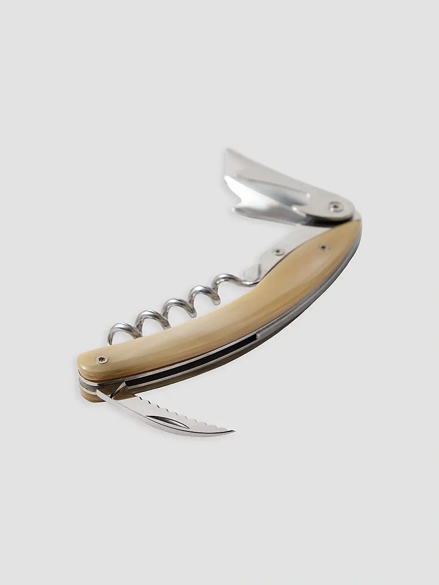 Brunello Cucinelli Buffalo Horn and Steel Cork-Screw - Horn | Thumbnail 2 Brunello Cucinelli Buffalo Horn and Steel Cork-Screw - Horn | Thumbnail 2