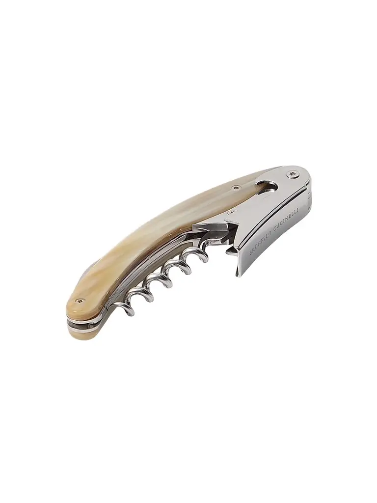 Brunello Cucinelli Buffalo Horn and Steel Cork-Screw | Image 1 Brunello Cucinelli Buffalo Horn and Steel Cork-Screw | Image 1