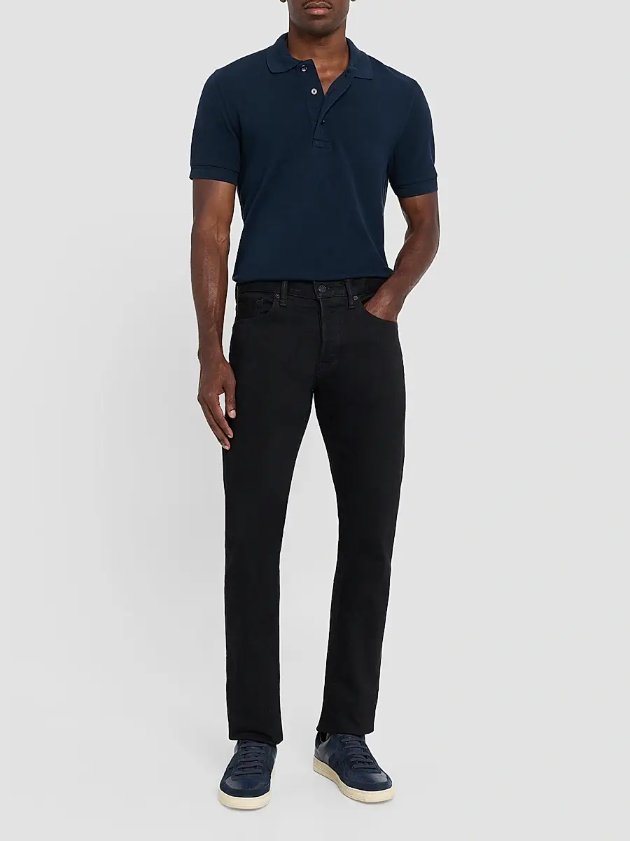Tom Ford Men's Slim-Fit Pique Polo Shirt | Thumbnail 2 Tom Ford Men's Slim-Fit Pique Polo Shirt | Thumbnail 2