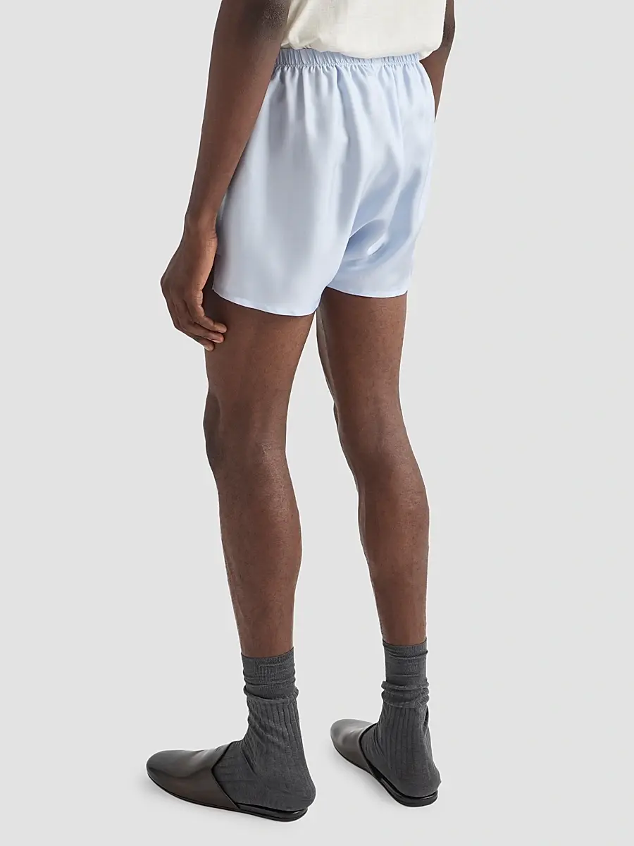Prada Men's Silk Boxer Shorts | Thumbnail 4 Prada Men's Silk Boxer Shorts | Thumbnail 4