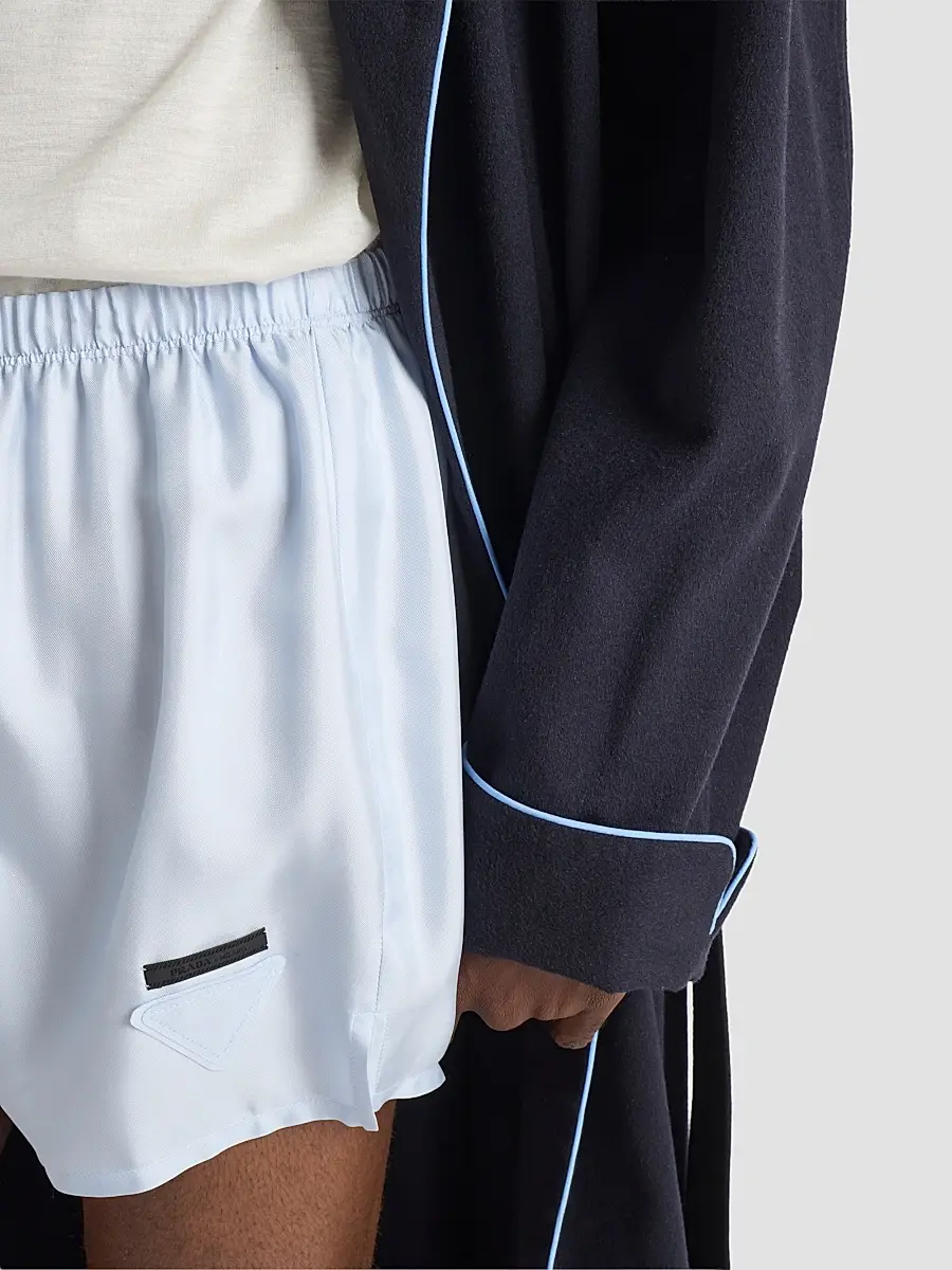 Prada Men's Silk Boxer Shorts | Thumbnail 6 Prada Men's Silk Boxer Shorts | Thumbnail 6