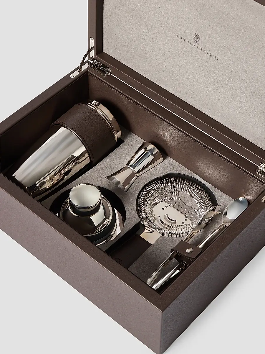 Brunello Cucinelli Silver Plated Steel Cocktail Set | Thumbnail 3