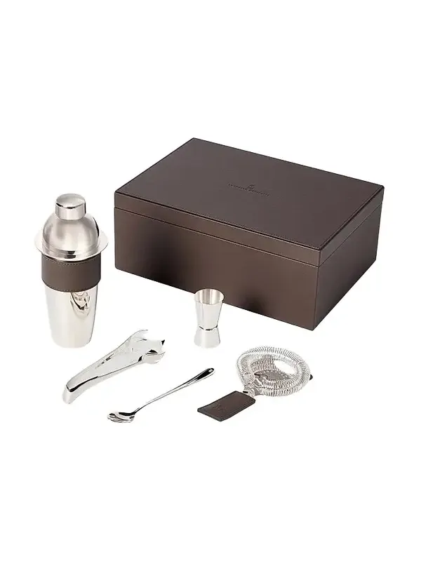 Brunello Cucinelli Silver Plated Steel Cocktail Set