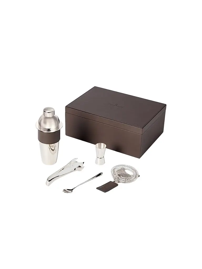 Brunello Cucinelli Silver Plated Steel Cocktail Set - Cigar | Image 1 Brunello Cucinelli Silver Plated Steel Cocktail Set - Cigar | Image 1
