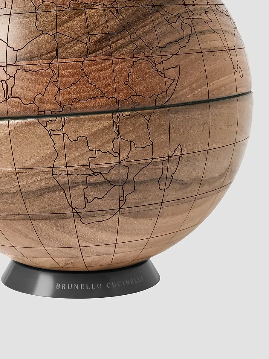 Brunello Cucinelli Walnut Wood and Krion Globe - Hazelnut | Thumbnail 3 Brunello Cucinelli Walnut Wood and Krion Globe - Hazelnut | Thumbnail 3