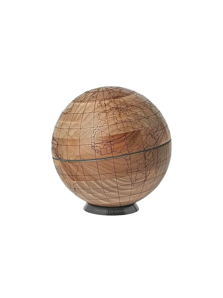 Brunello Cucinelli Walnut Wood and Krion Globe - Hazelnut