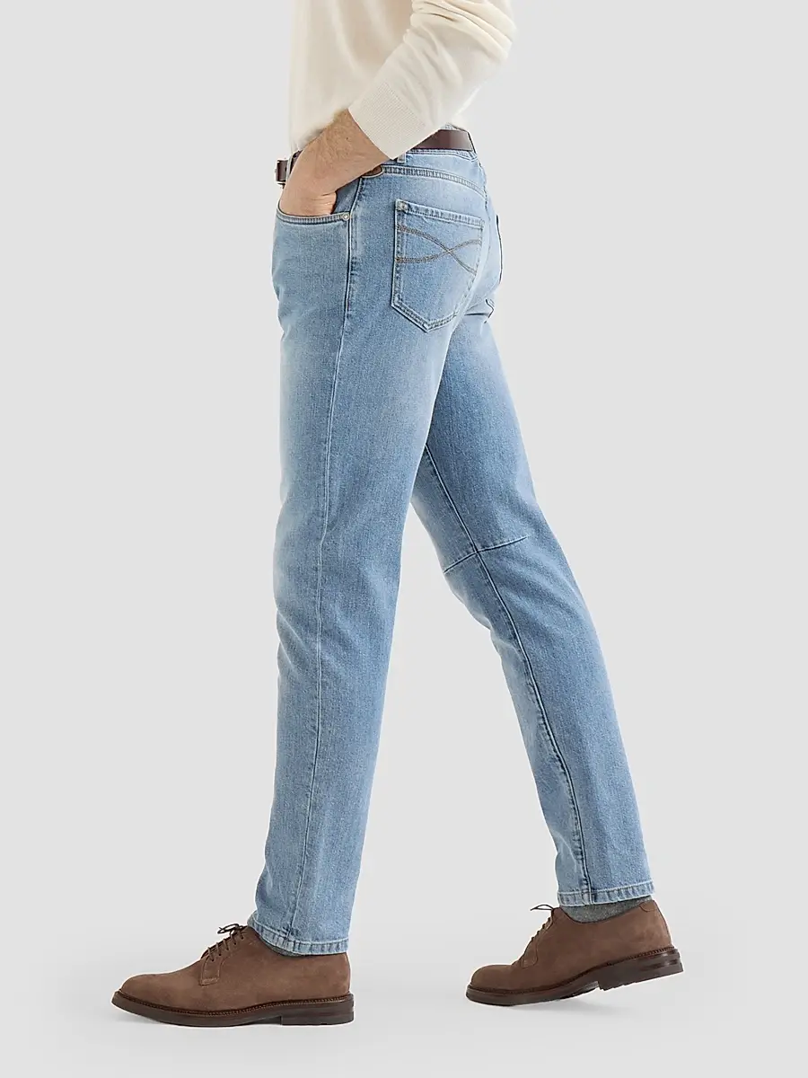 Brunello Cucinelli Men's Comfort Cotton Denim Leisure Fit Five-Pocket Jeans | Thumbnail 5 Brunello Cucinelli Men's Comfort Cotton Denim Leisure Fit Five-Pocket Jeans | Thumbnail 5