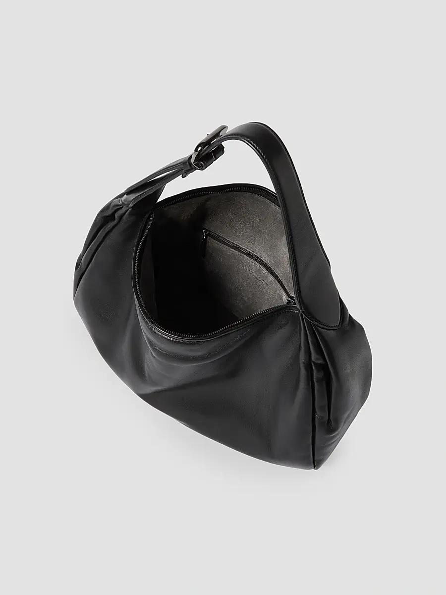 Brunello Cucinelli Women's Boule Hobo Bag in Nappa Leather - Black | Thumbnail 4 Brunello Cucinelli Women's Boule Hobo Bag in Nappa Leather - Black | Thumbnail 4