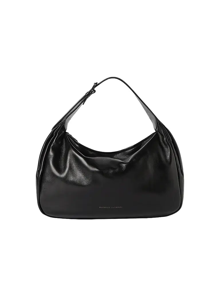 Women's Boule Hobo Bag in Nappa Leather - Black Women's Boule Hobo Bag in Nappa Leather - Black
