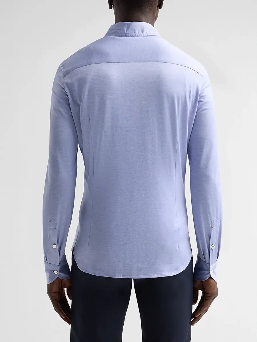 Isaia Men's Jersey Long-Sleeve Shirt | Thumbnail 3