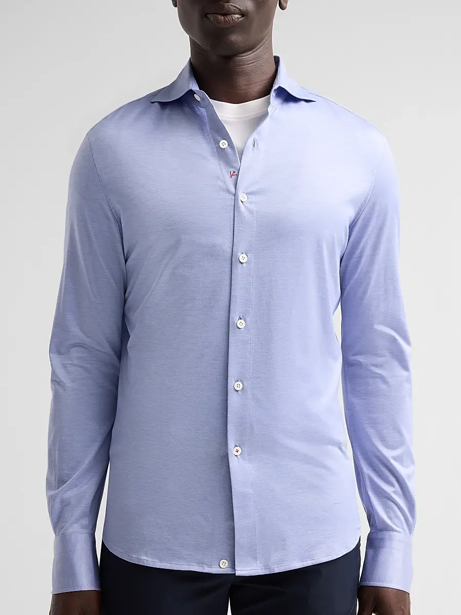 Isaia Men's Jersey Long-Sleeve Shirt | Thumbnail 5