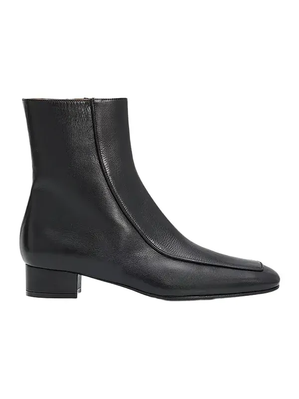 Herbert Levine Women's Shadow Ban 30MM Leather Ankle Boots