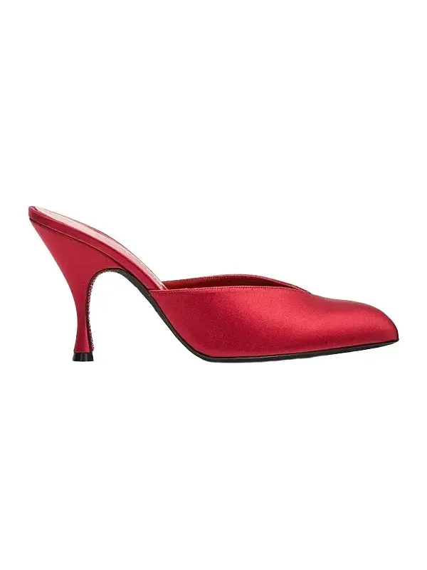 Women's Sitting Pretty 95MM Satin Mules
