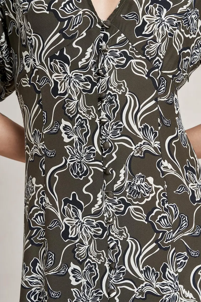 La Ligne Florence Dress - Taupe Floral | Thumbnail 4 La Ligne Florence Dress - Taupe Floral | Thumbnail 4