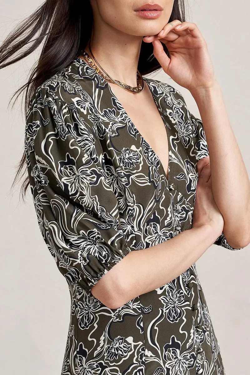 La Ligne Florence Dress - Taupe Floral | Thumbnail 7 La Ligne Florence Dress - Taupe Floral | Thumbnail 7