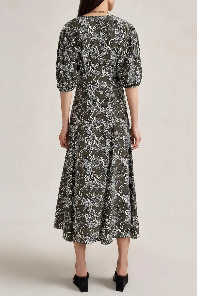 La Ligne Florence Dress - Taupe Floral | Thumbnail 9 La Ligne Florence Dress - Taupe Floral | Thumbnail 9