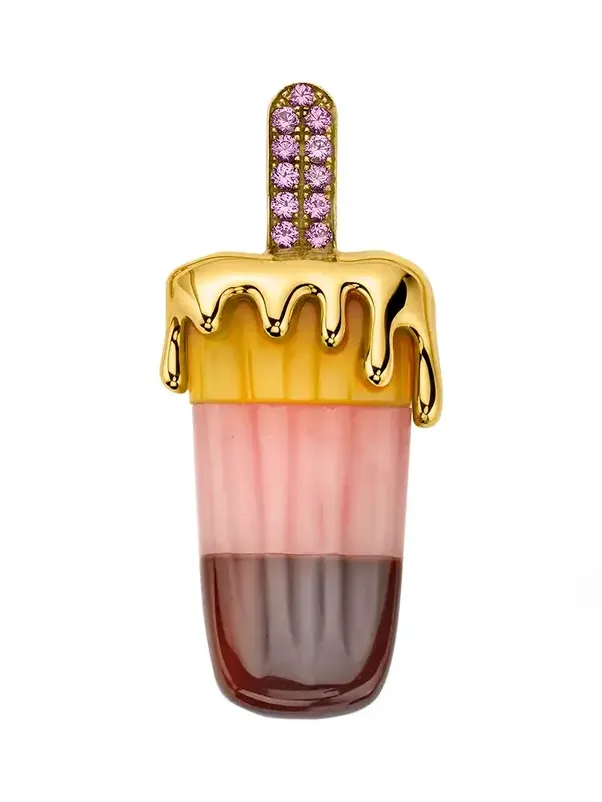 EDINA KISS Agate Opal Sapphire Large Popsicle Necklace