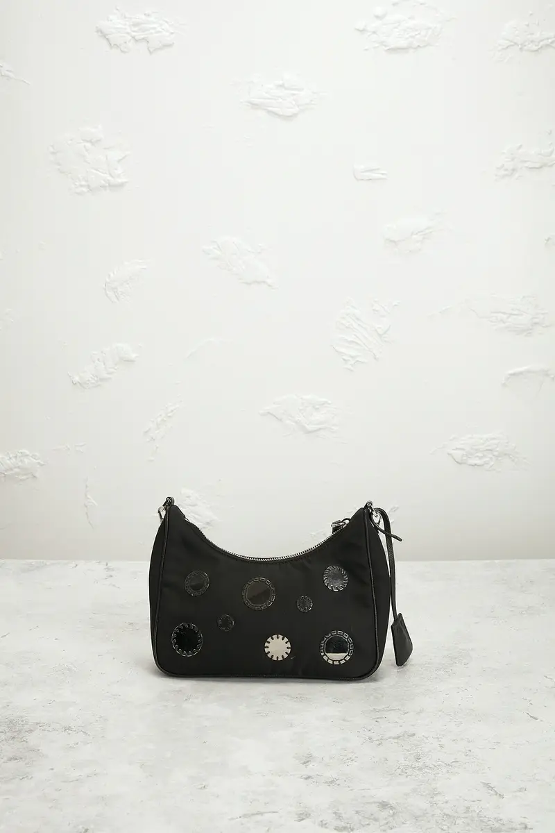 Prada Sequin Polka Dot Re-Edition 2005 Re-Nylon Shoulder Bag | Thumbnail 3