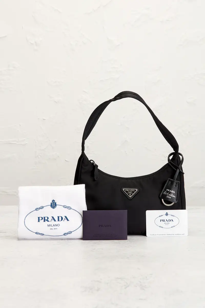 Prada Mini Re-Edition 2000 Re-Nylon Shoulder Bag | Thumbnail 9 Prada Mini Re-Edition 2000 Re-Nylon Shoulder Bag | Thumbnail 9