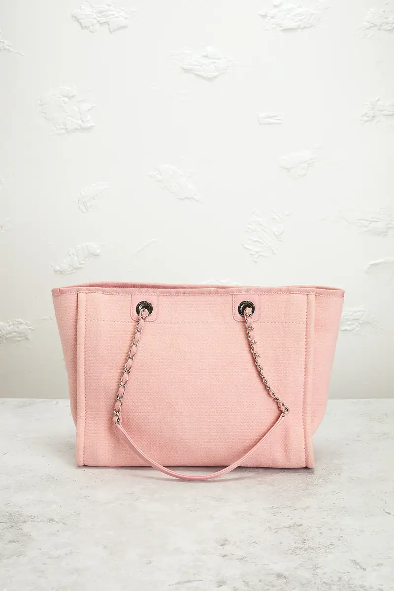 Chanel Chanel Small Deauville Tote Bag | Thumbnail 3 Chanel Chanel Small Deauville Tote Bag | Thumbnail 3