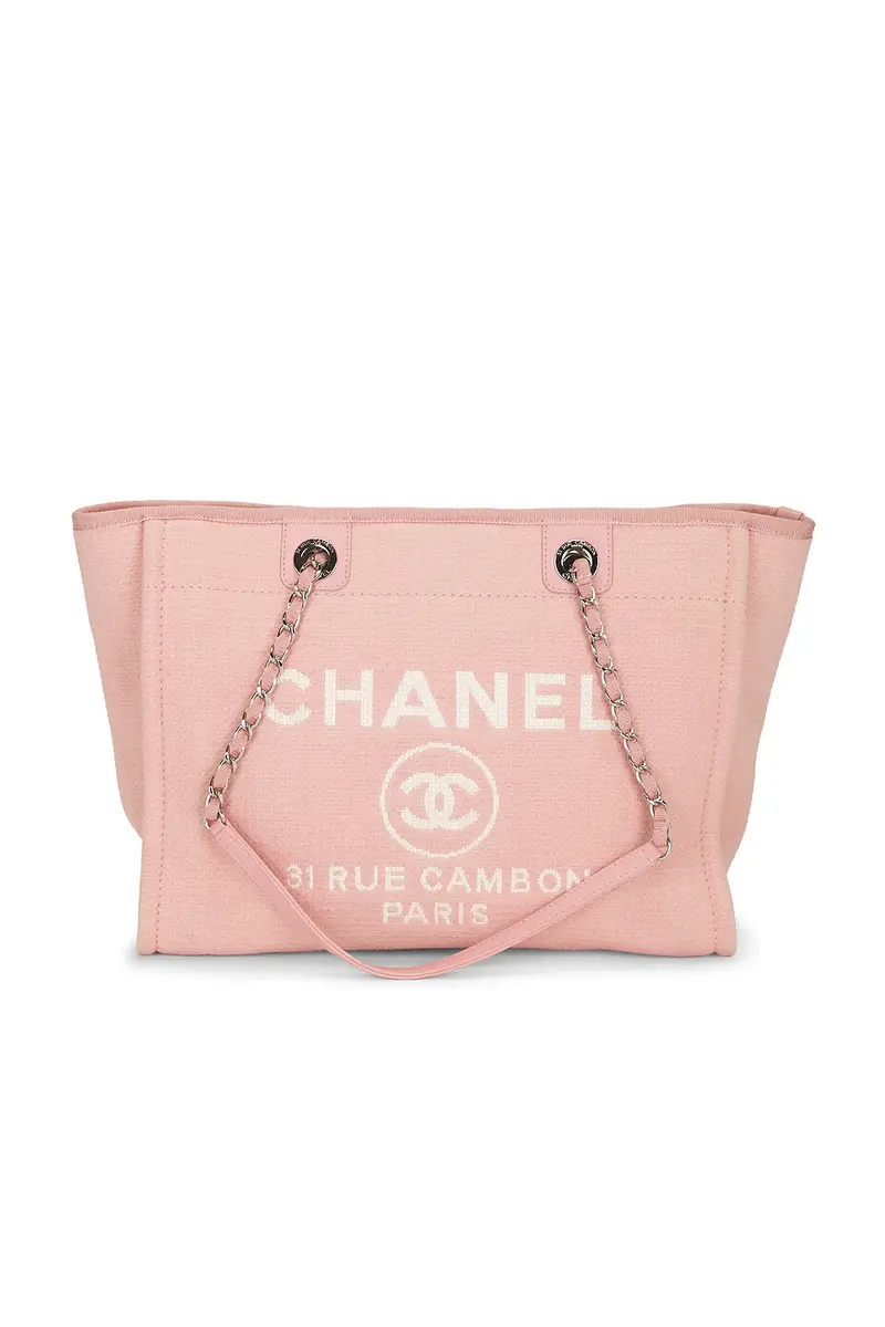 chanel Chanel Small Deauville Tote Bag | Image 1 chanel Chanel Small Deauville Tote Bag | Image 1