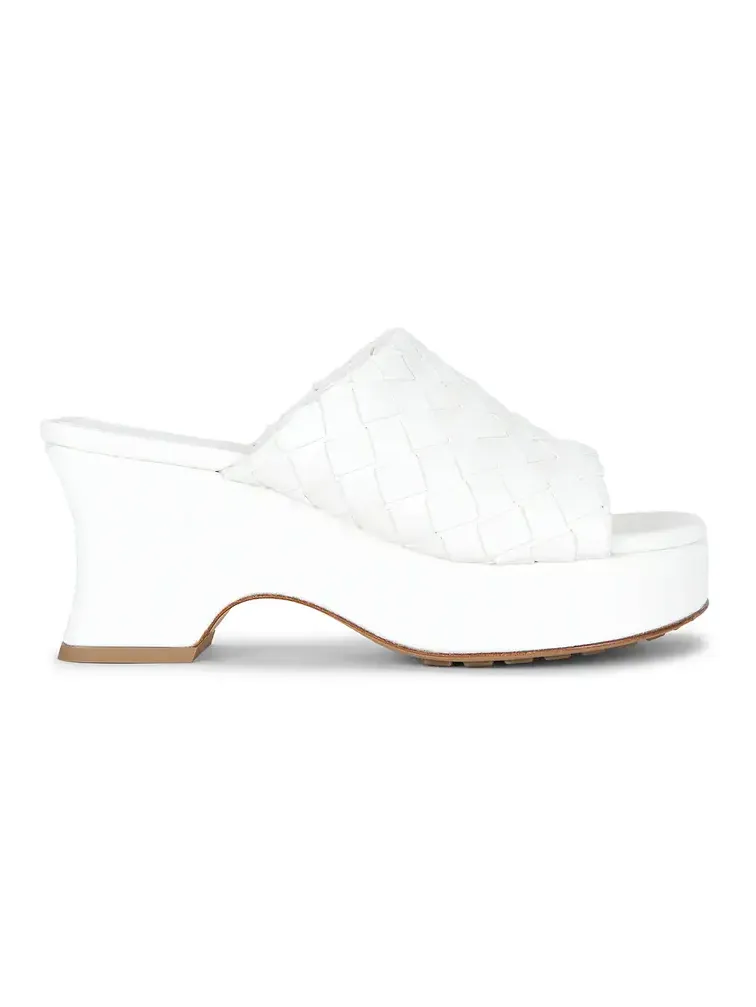 Bottega Veneta Rosita Kitten Wedge Mule