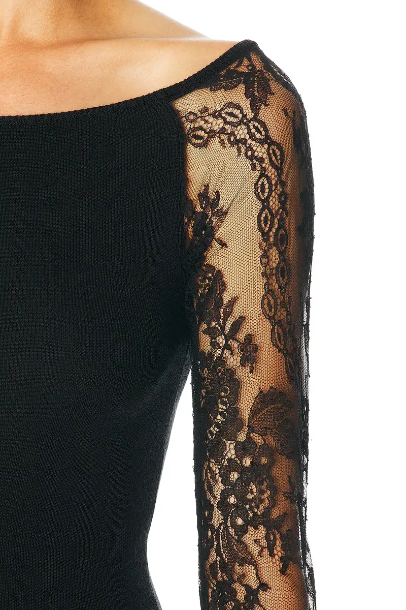 Valentino Wool Viscose Midi Dress | Thumbnail 4 Valentino Wool Viscose Midi Dress | Thumbnail 4
