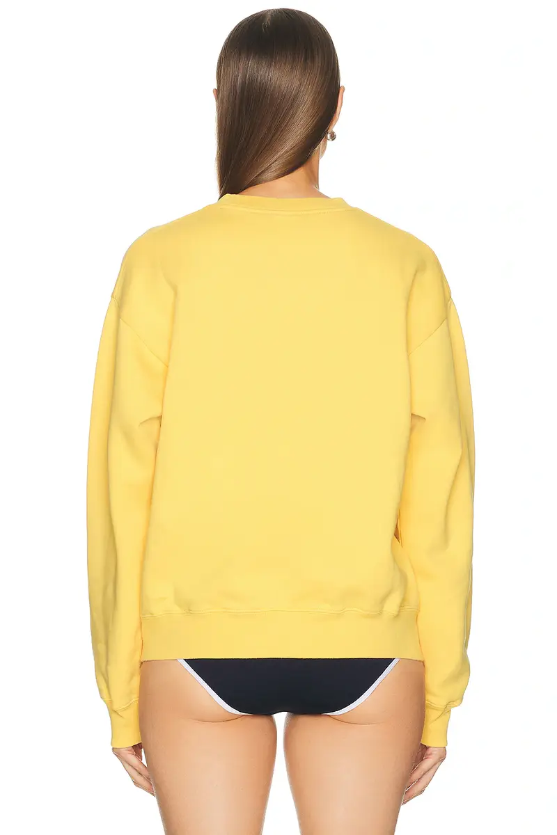Sporty & Rich Title Embroidered Crewneck Sweatshirt | Thumbnail 3 Sporty & Rich Title Embroidered Crewneck Sweatshirt | Thumbnail 3
