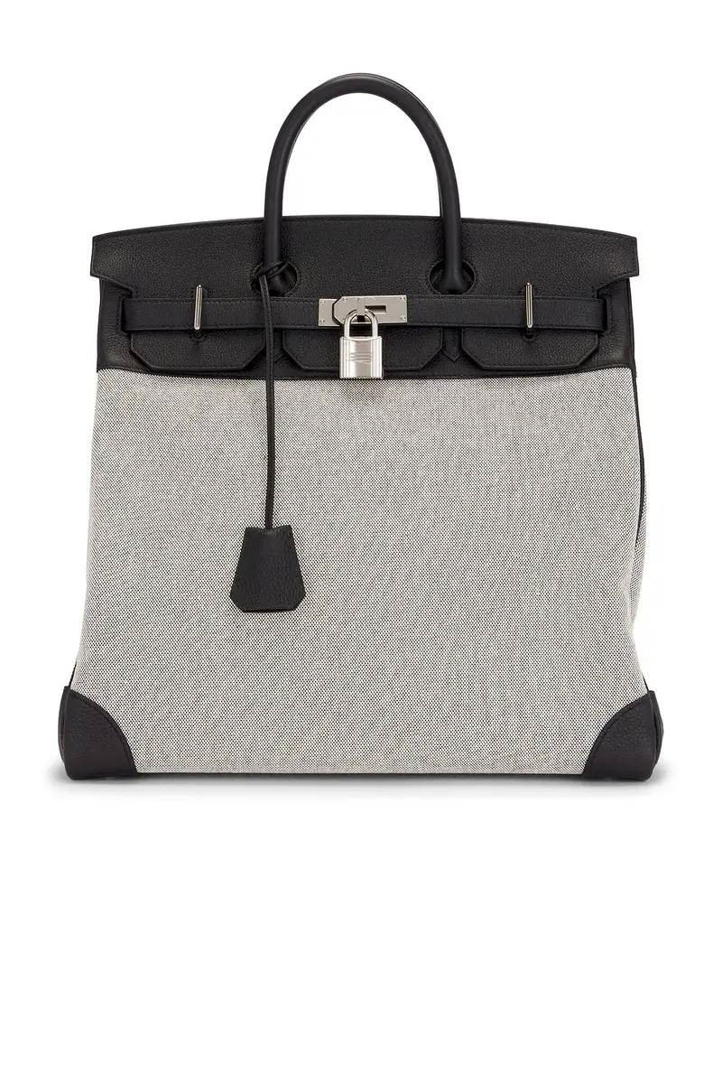 FWRD Renew Hermes Toile & Evercolor Haut A Courroies Birkin 40 Handbag | Image 1 FWRD Renew Hermes Toile & Evercolor Haut A Courroies Birkin 40 Handbag | Image 1