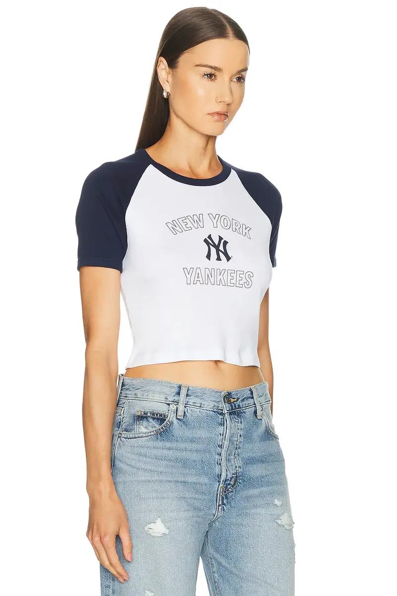 Sporty & Rich x Yankees Arch Baby Baseball Tee | Thumbnail 2 Sporty & Rich x Yankees Arch Baby Baseball Tee | Thumbnail 2