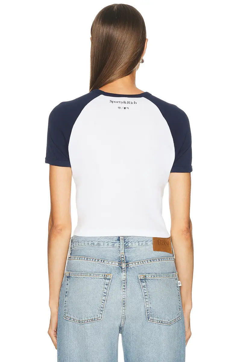 Sporty & Rich x Yankees Arch Baby Baseball Tee | Thumbnail 3 Sporty & Rich x Yankees Arch Baby Baseball Tee | Thumbnail 3