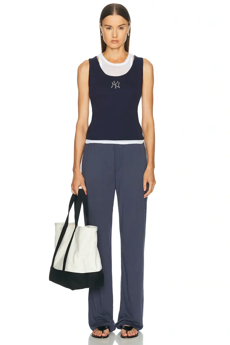 Sporty & Rich x Yankees Krystal Cropped Tank Top | Thumbnail 4 Sporty & Rich x Yankees Krystal Cropped Tank Top | Thumbnail 4