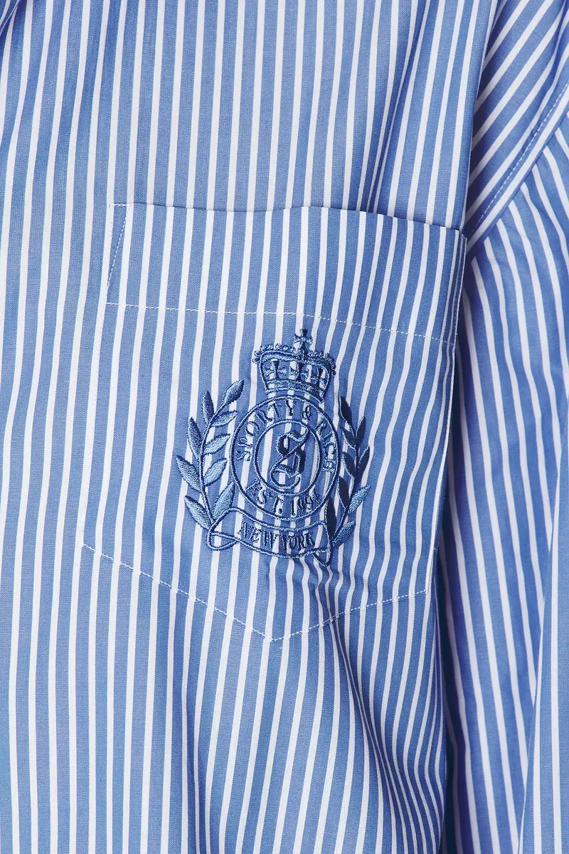 Sporty & Rich NY Crest Oversized Shirt | Thumbnail 5 Sporty & Rich NY Crest Oversized Shirt | Thumbnail 5