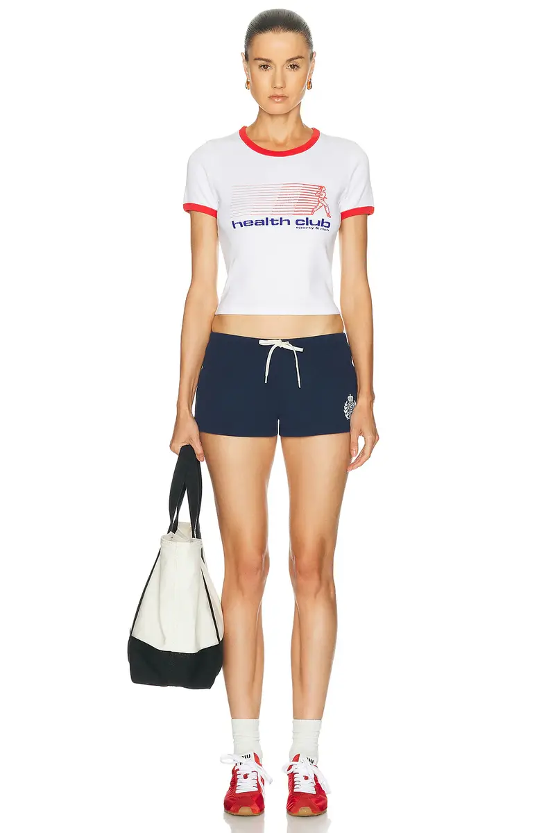 Sporty & Rich Bold Health Soft Ringer Tee | Thumbnail 4