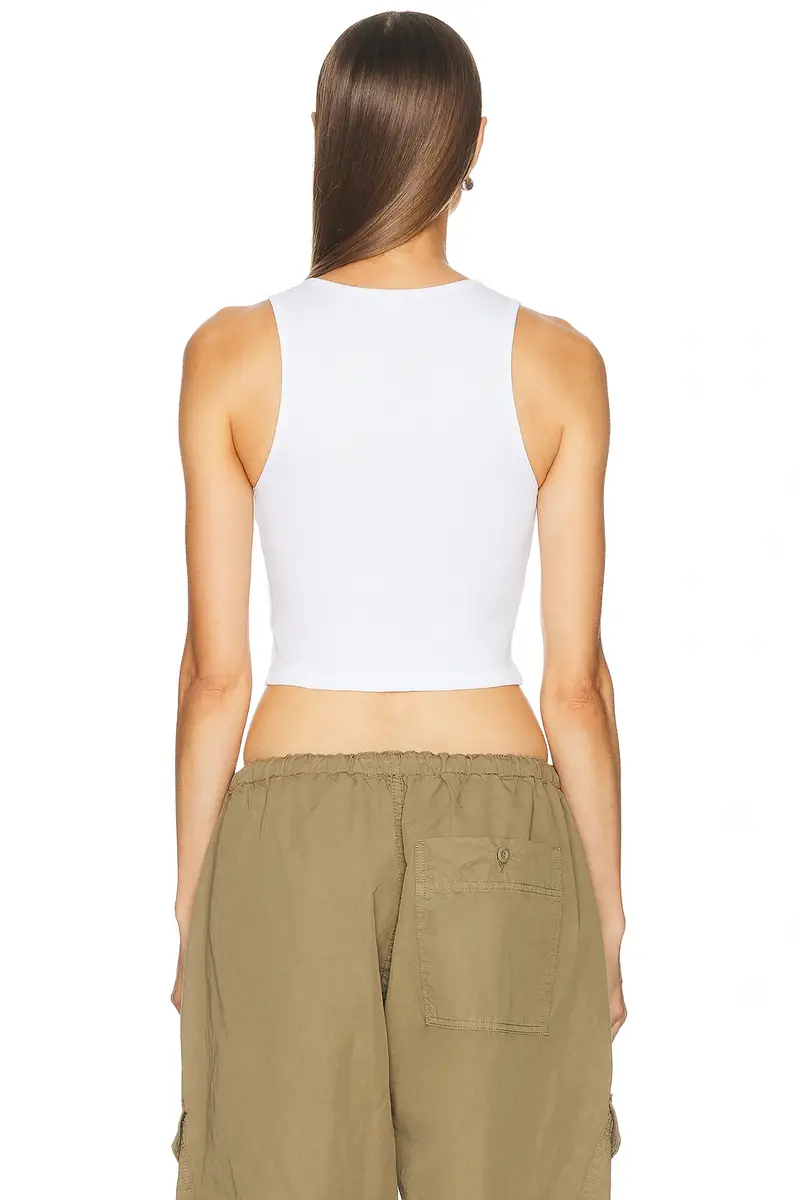 Sporty & Rich Britney Ribbed Baby Tank Top | Thumbnail 3 Sporty & Rich Britney Ribbed Baby Tank Top | Thumbnail 3