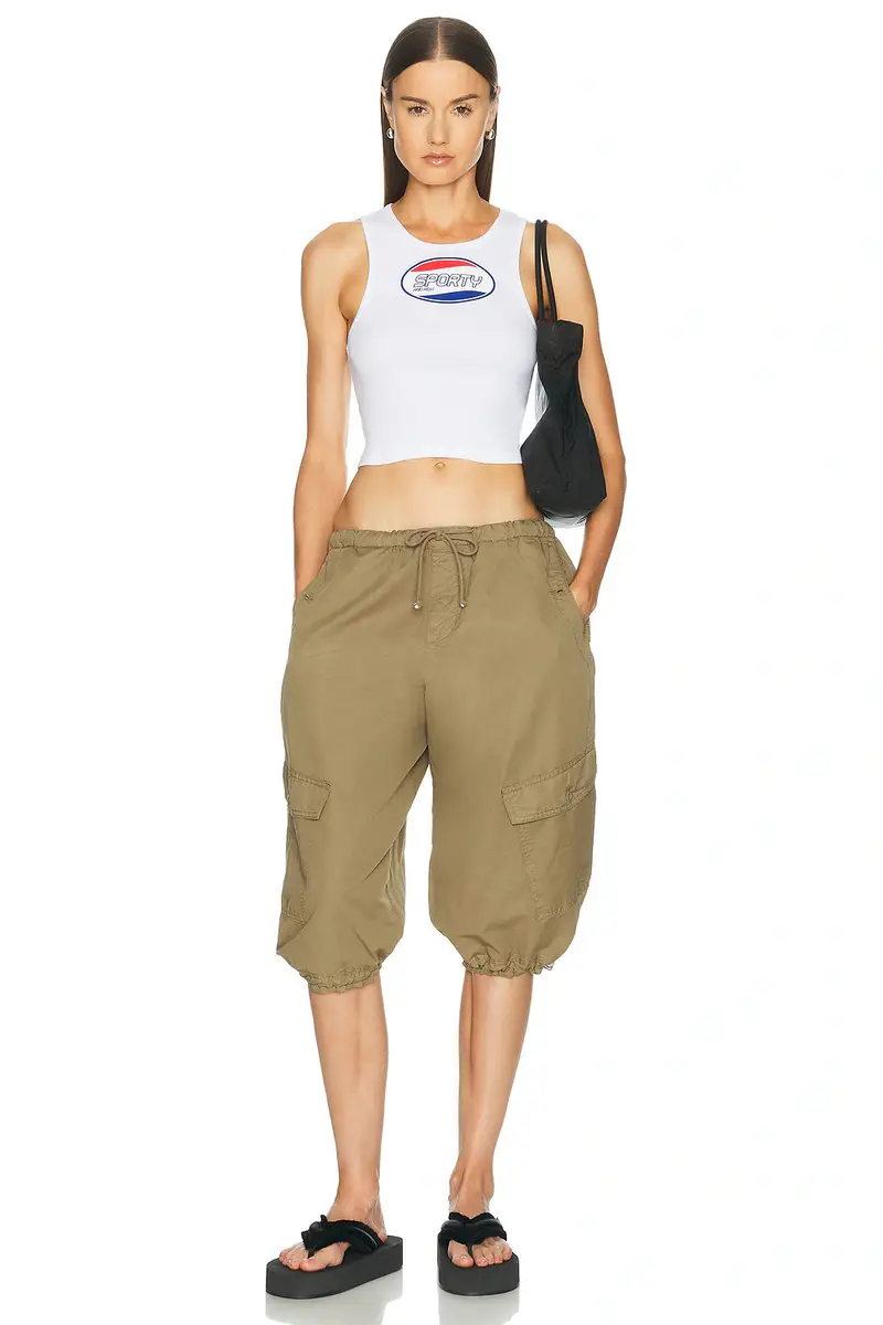 Sporty & Rich Britney Ribbed Baby Tank Top | Thumbnail 4 Sporty & Rich Britney Ribbed Baby Tank Top | Thumbnail 4