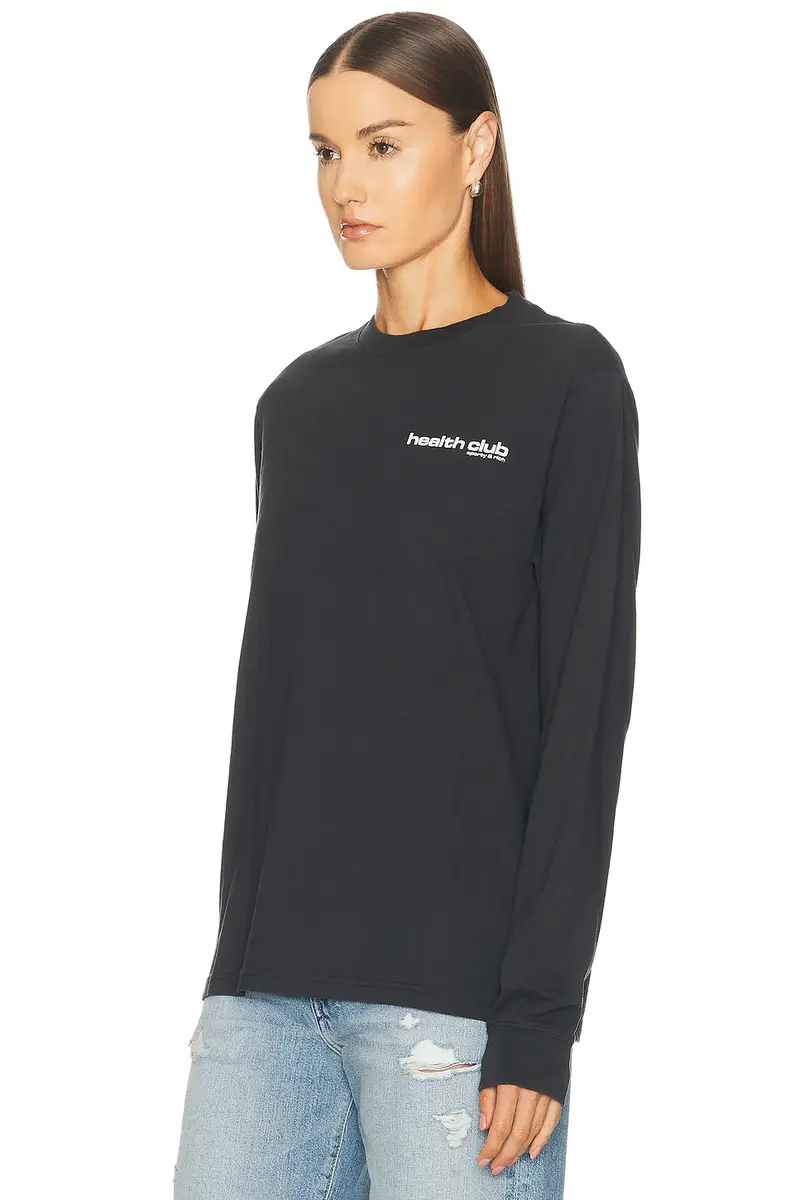 Sporty & Rich Bold Health Longsleeve Tee | Thumbnail 4 Sporty & Rich Bold Health Longsleeve Tee | Thumbnail 4