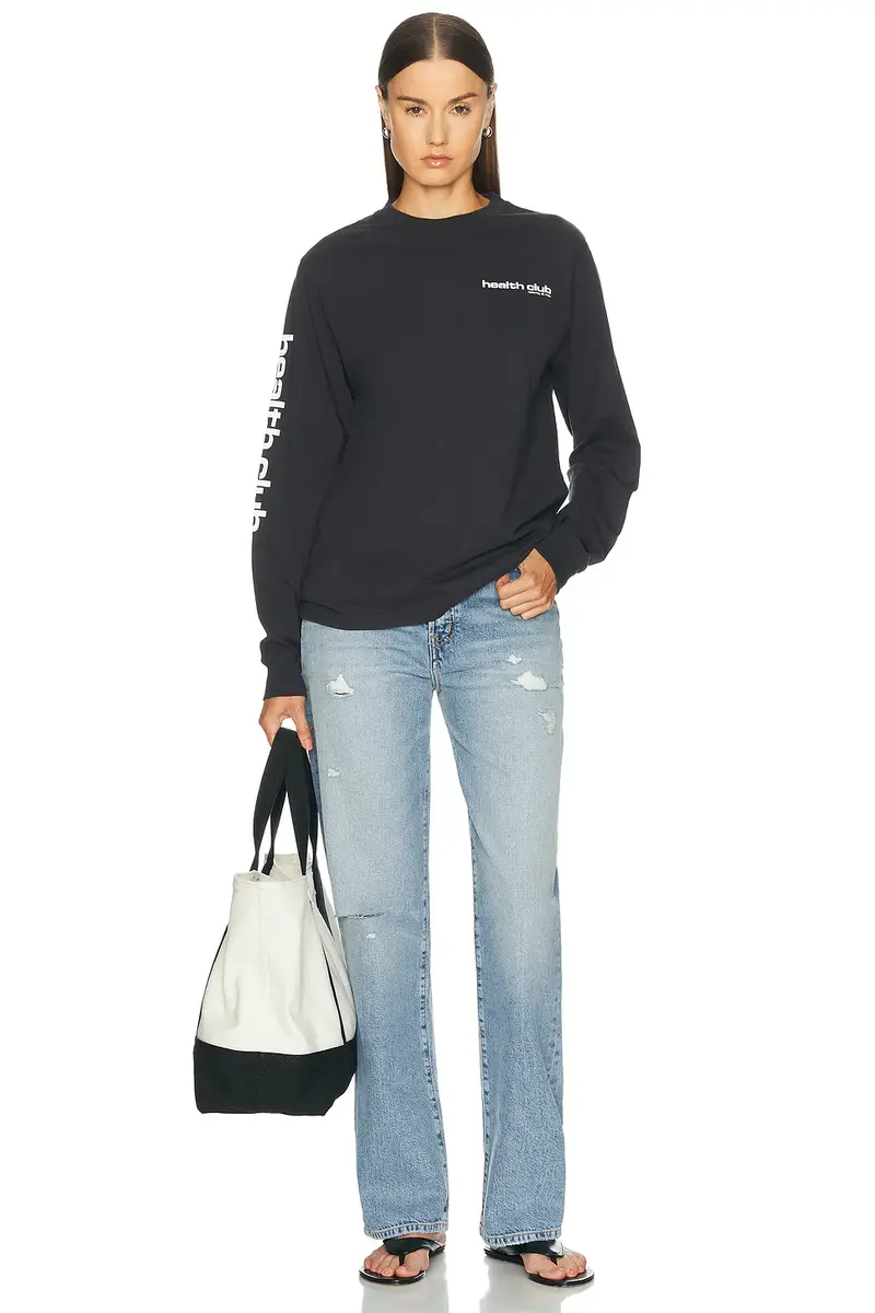 Sporty & Rich Bold Health Longsleeve Tee | Thumbnail 5 Sporty & Rich Bold Health Longsleeve Tee | Thumbnail 5