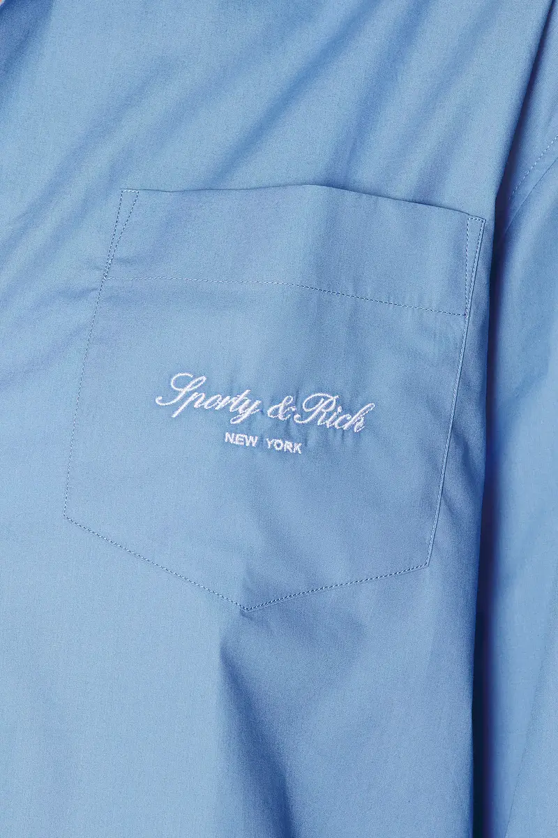 Sporty & Rich Signature NY Oversized Shirt | Thumbnail 5 Sporty & Rich Signature NY Oversized Shirt | Thumbnail 5