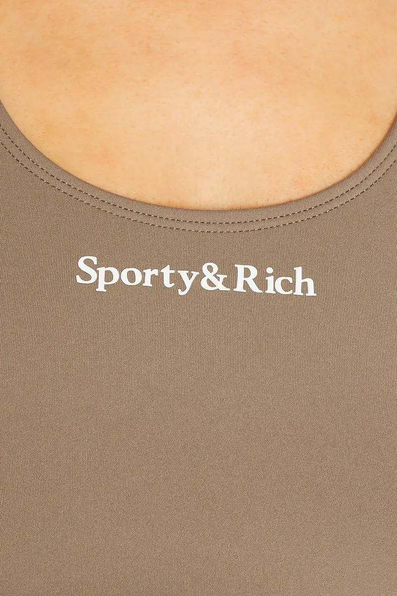 Sporty & Rich Serif Logo Sports Bra | Thumbnail 5 Sporty & Rich Serif Logo Sports Bra | Thumbnail 5