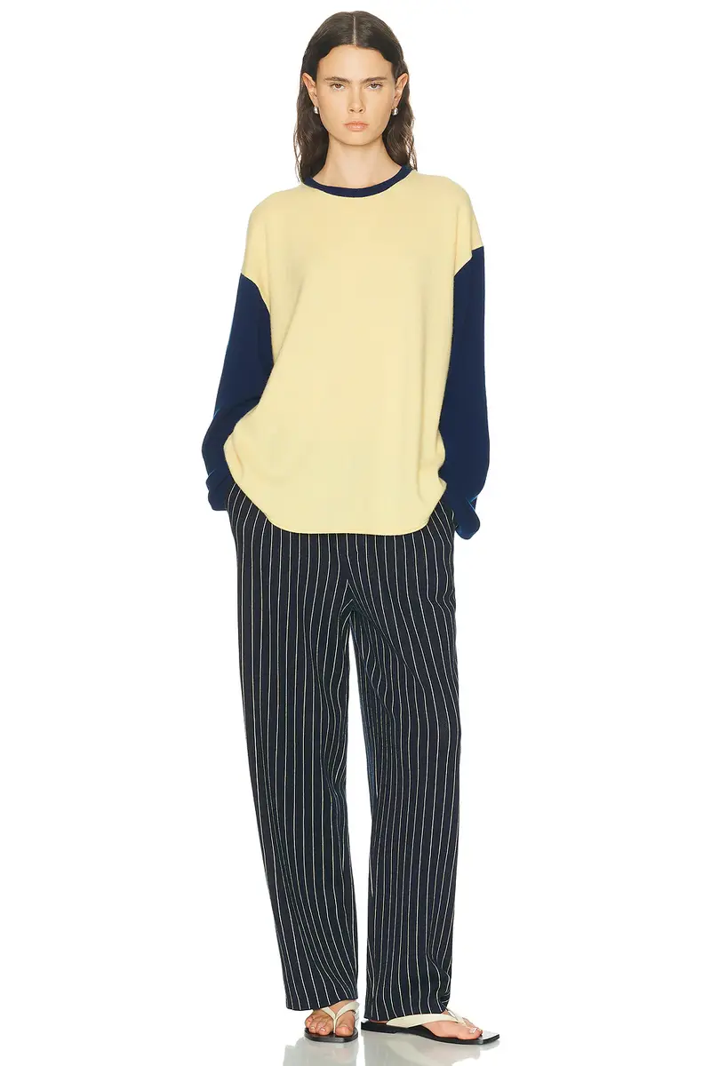 Guest In Residence Baseball Oversized Crew Sweater | Thumbnail 4 Guest In Residence Baseball Oversized Crew Sweater | Thumbnail 4