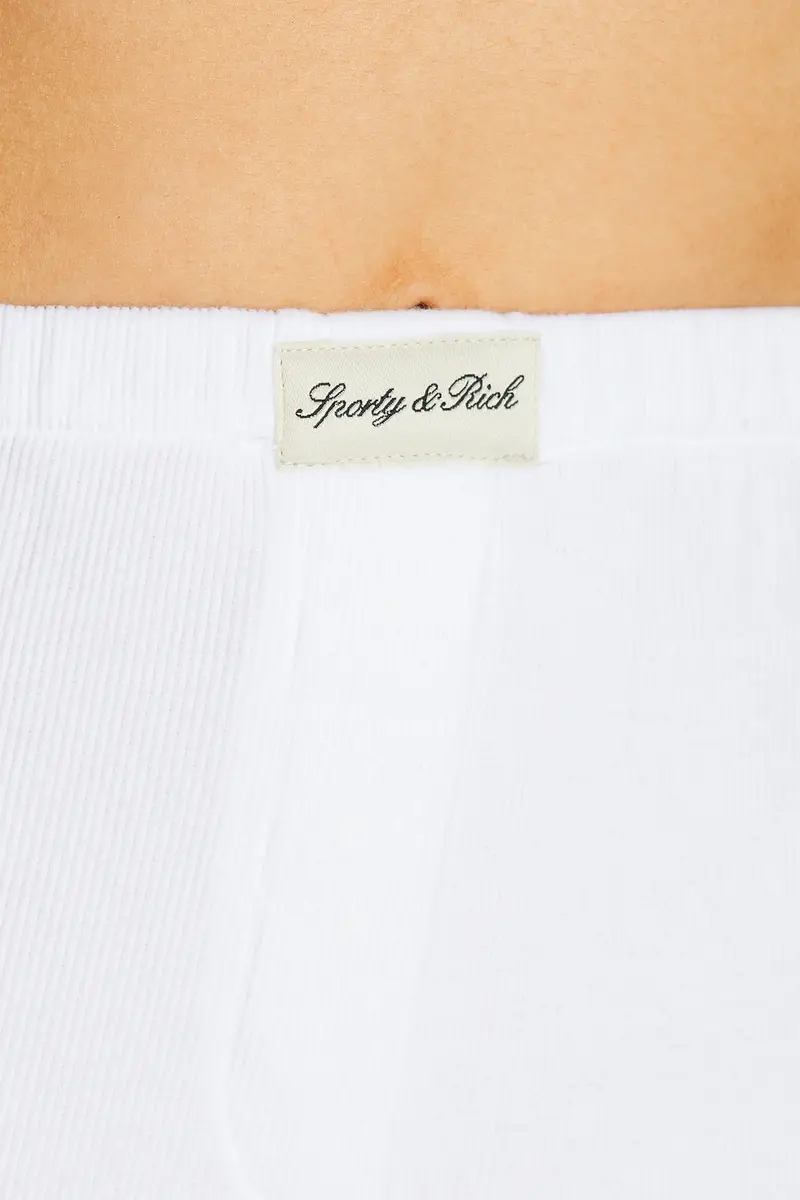 Sporty & Rich Signature Logo Ribbed House Pant | Thumbnail 6 Sporty & Rich Signature Logo Ribbed House Pant | Thumbnail 6