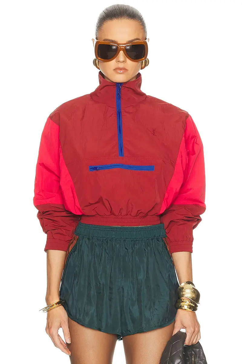 Saint Laurent Half Zip Sweatshirt | Image 1 Saint Laurent Half Zip Sweatshirt | Image 1