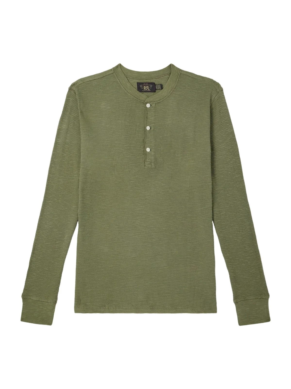Waffle-Knit Cotton-Jersey Henley T-Shirt - Men Waffle-Knit Cotton-Jersey Henley T-Shirt - Men