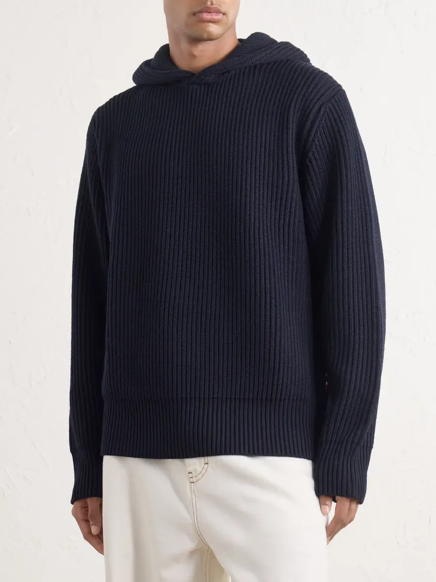 Orlebar Brown Kirk Ribbed Merino Wool Hoodie - Men | Thumbnail 3 Orlebar Brown Kirk Ribbed Merino Wool Hoodie - Men | Thumbnail 3