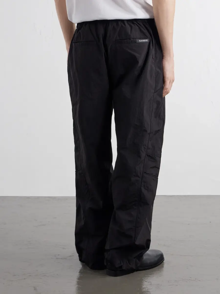 Nahmias Logo-Appliquéd Straight-Leg Shell Sweatpants - Men | Thumbnail 4 Nahmias Logo-Appliquéd Straight-Leg Shell Sweatpants - Men | Thumbnail 4