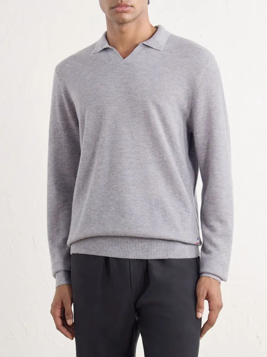 Orlebar Brown Bresson Cashmere Polo Shirt - Men | Thumbnail 3 Orlebar Brown Bresson Cashmere Polo Shirt - Men | Thumbnail 3